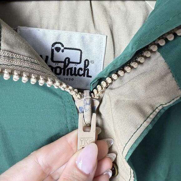 Woolrich Vintage Hooded Zip Front Utility Jacket Green - Picture 4 of 16